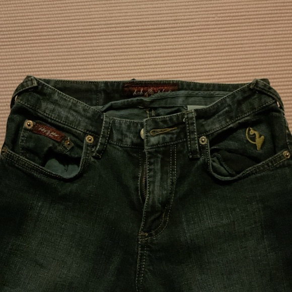 Baby Phat Dark Blue Flare Jeans - Picture 1 of 5